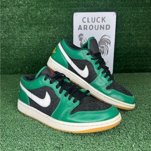 Jordan Green and Black Sneakers with White Details